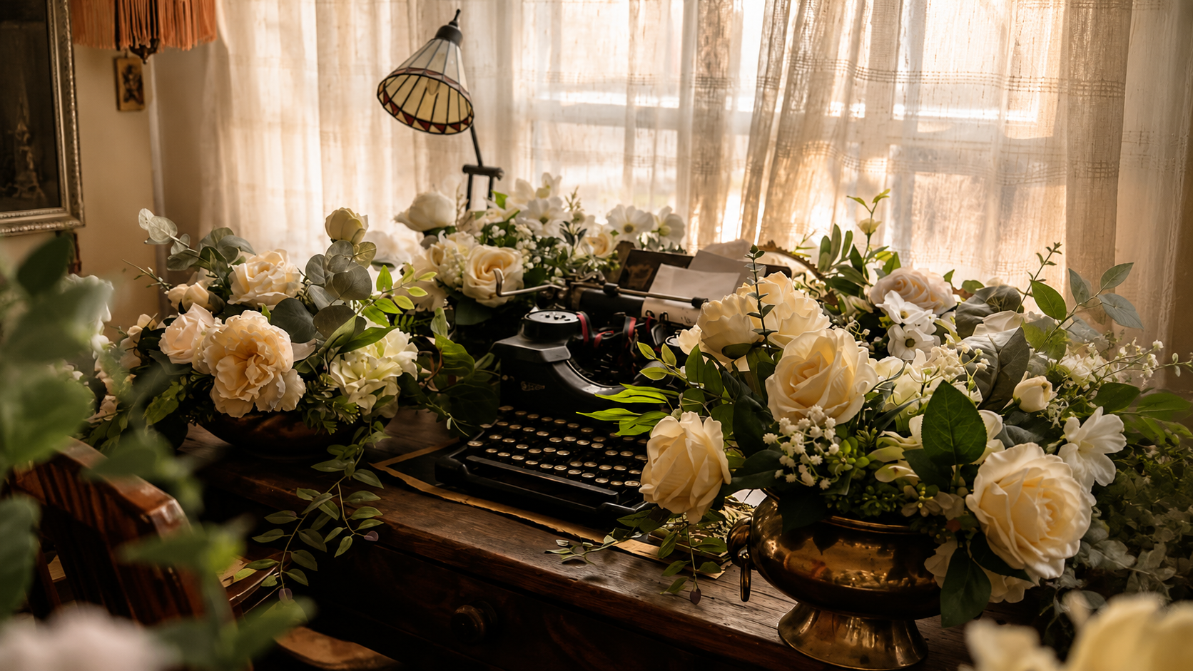 Luxury desert wedding tablescape designed by Oak & Lily, Southern Arizona